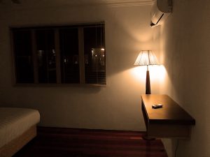 Benarat Lodge Air cond room at night
